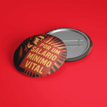 Bóton Por um salário mínimo vital